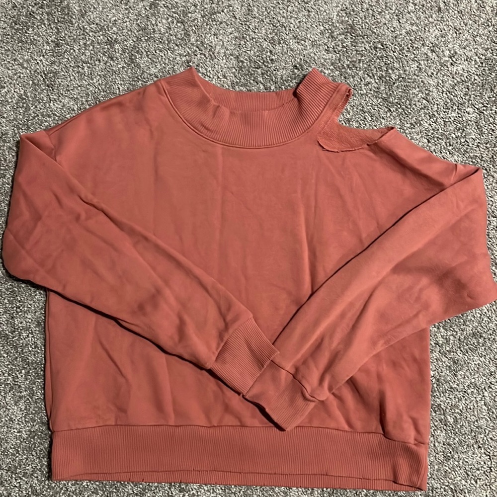 Distressed sweatshirt
